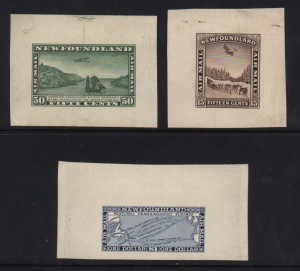 Newfoundland #C6DP - #C8DP A Superb Set Of Die Proofs