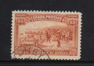 Canada #102 XF Used With Sydney CDS