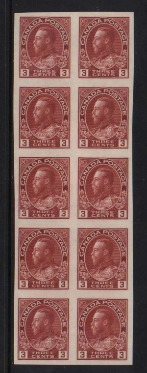 Canada #138 XF/NH Block Of 10