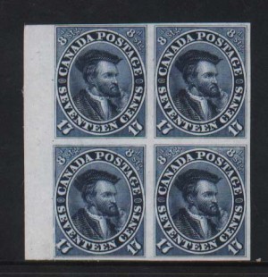 Canada #19P XF Mint Proof Block On India Paper