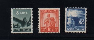 Italy #486 - #488 VF/NH Set