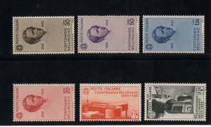 Italy #349 - #354 VF/NH Set