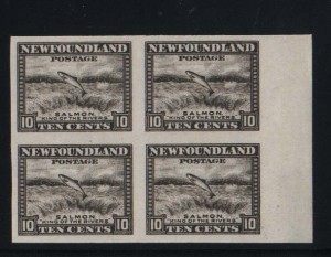 Newfoundland #193a XF Mint Imperforate Block