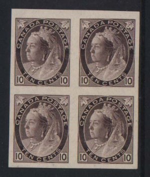 Canada #83a XF Mint Imperforate Block