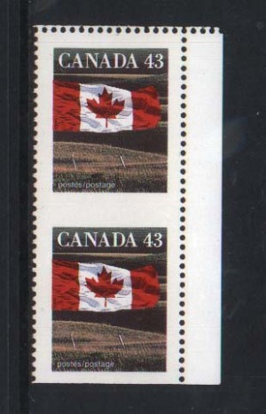 Canada #1359cf XF/NH Imperf Pair