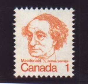 Canada #586d XF/NH Printed On Gum Side Variety **With Cert.**