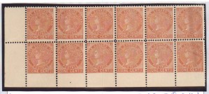 Prince Edward Island #11v VF/NH Bottom Row Imperf Block Of 12