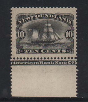 Newfoundland #59 XF/NH Gem **With Certificate**