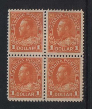 Canada #122 NH Mint Block  **With Certificate**
