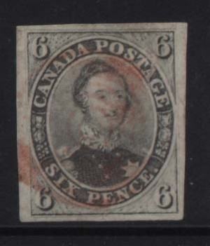 Canada #5 Superb Used Gem With Red Cancel