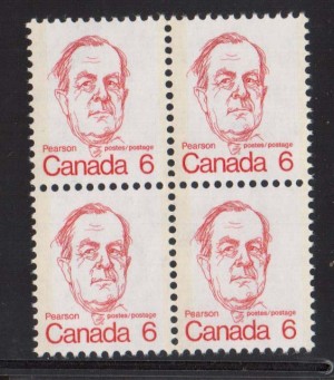 Canada #591a XF/NH Variety Block  **With Certificate**