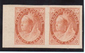 Canada #82a XF/NH Imperforate Pair  **With Certificate**