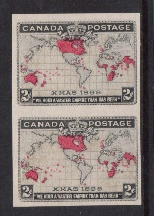 Canada #85a VF Mint Imperforate Pair  **With Certificate**