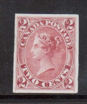 Canada #20TCi XF Plate Proof On India Paper