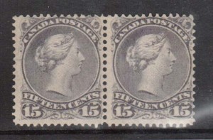Canada #29iv NH Mint Rare Pair **With Certificate**