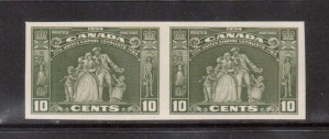 Canada #209a XF/NH Imperf Pair