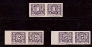 Canada #J1b #J2b #J4b XF Mint Imperforate Postage Due Set