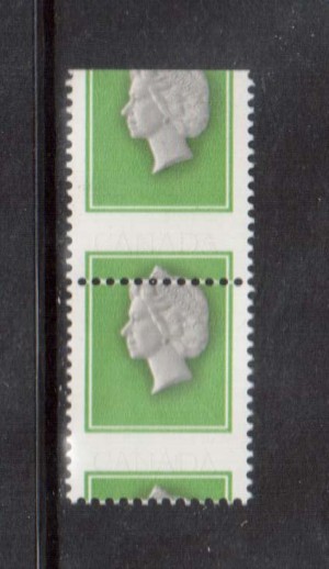 Canada #789d XF/NH Rare Error Black Inscriptions Omitted & Printing Shift Pair *W\ Cert.*