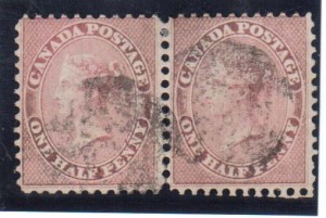 Canada #11 Used Rare Pair **With Certificate**