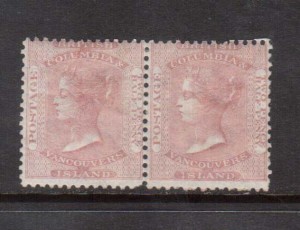 British Columbia #2 Mint Scarce Pair **With Certificate**