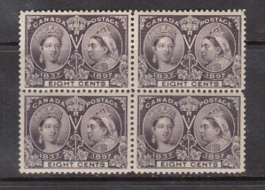 Canada #56 XF/NH Block **With Certificate**