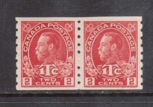 Canada #MR6 VF/NH Coil Pair **With Certificate**