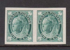 Canada #67a XF/NH Imperf Pair **With Certificate**