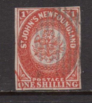 Newfoundland #9 VF Used With Full Margins **With Certificate**