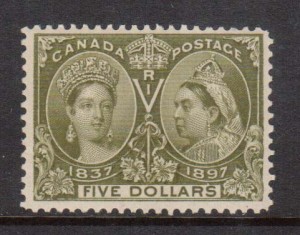 Canada #65 VF/NH **With Certificate**