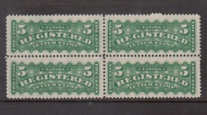 Canada #F2 XF/NH Block **With Certificate**