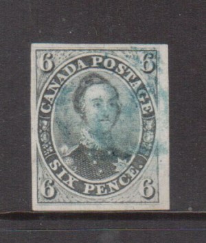 Canada #5b XF Used Gem With Light Cancellation In Blue **With Cert.**