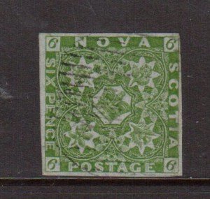 Nova Scotia #4 VF Used **With Certificate**