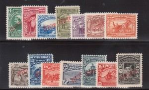 Newfoundland #61SP - #74SP VF/NH Set Of 14