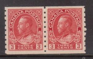 Canada #130 XF/NH Coil Pair **With Certificate**