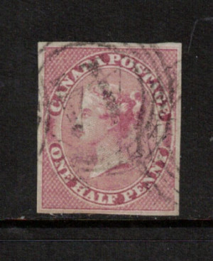 Canada #8 VF Used With Ideal 4 Ring 44 Cancel