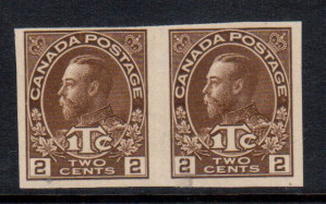 Canada #MR4c VF Mint Imperforate Pair