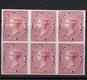 Canada #8TC XF Proof Block Major Reentry Variety Of Six **With Certificate**