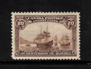 Canada #103 XF/NH Gem **With Certificate**