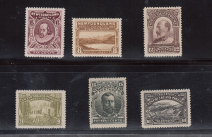 Newfoundland #98 - #103 VF/NH Scarce Set