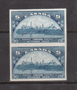 Canada #202a XF/NH Imperforate Pair **With Certificate**
