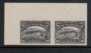 Newfoundland #101a XF/NH Imperf Pair **With Certificate**