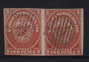 Newfoundland #2 VF Used World Rarity Pair  **With Cert.**