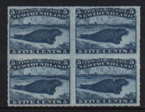 Newfoundland #40 XF/NH Block  **With Certificate**