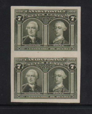 Canada #100ii XF Mint Imperforate Pair