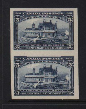 Canada #99ii XF Mint Imperforate Pair