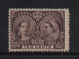 Canada #57 XF/NH Margin Gem **With Cert.**