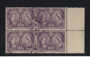 Canada #64 XF Used Block **With Certificate**