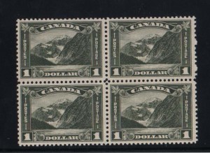 Canada #177 XF Mint Block Of Four