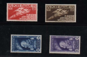 Italy #345 - #348 VF/NH Set