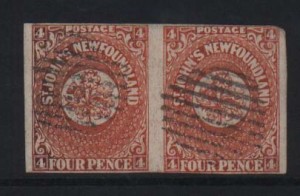 Newfoundland #4 Used Pair  **With Certificate**